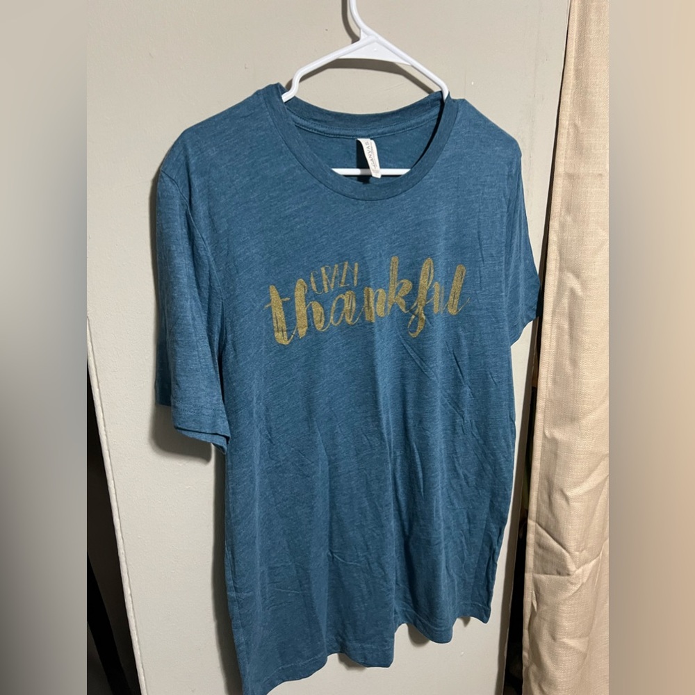 Bella canvas size large crazy thankful shirt nwot